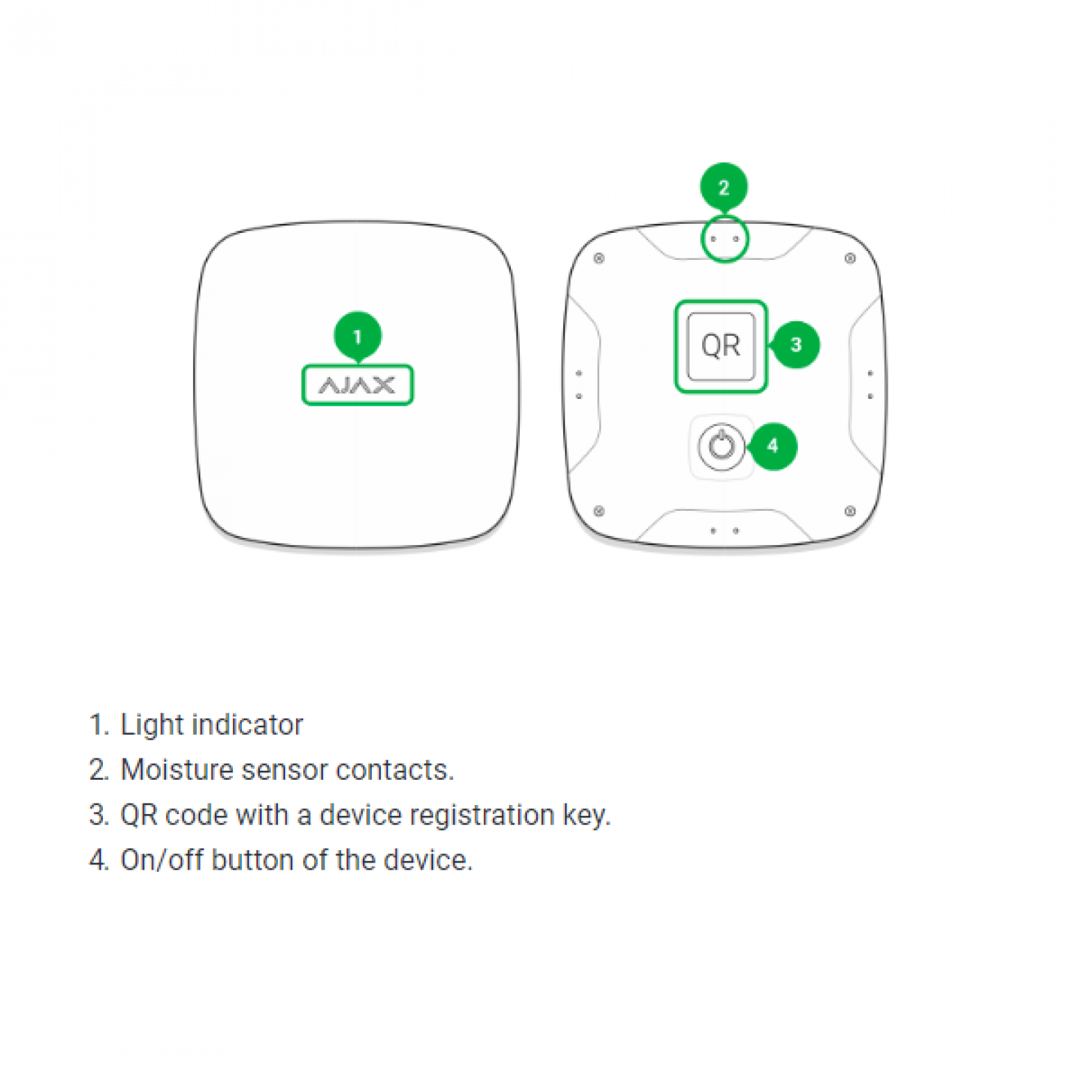 Ajax LeaksProtect water detector wireless