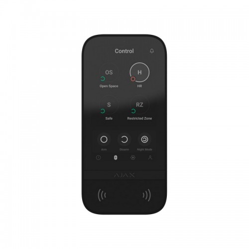 AJAX Draadloze Touchscreen Keypad Zwart
