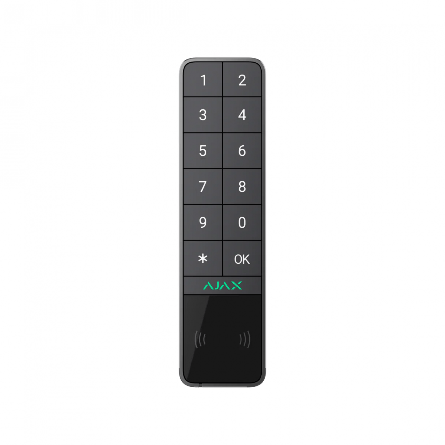 AJAX KeyPad Outdoor Jeweller draadloos Met DESFire en BLE kaartlezer Antracietgrijs