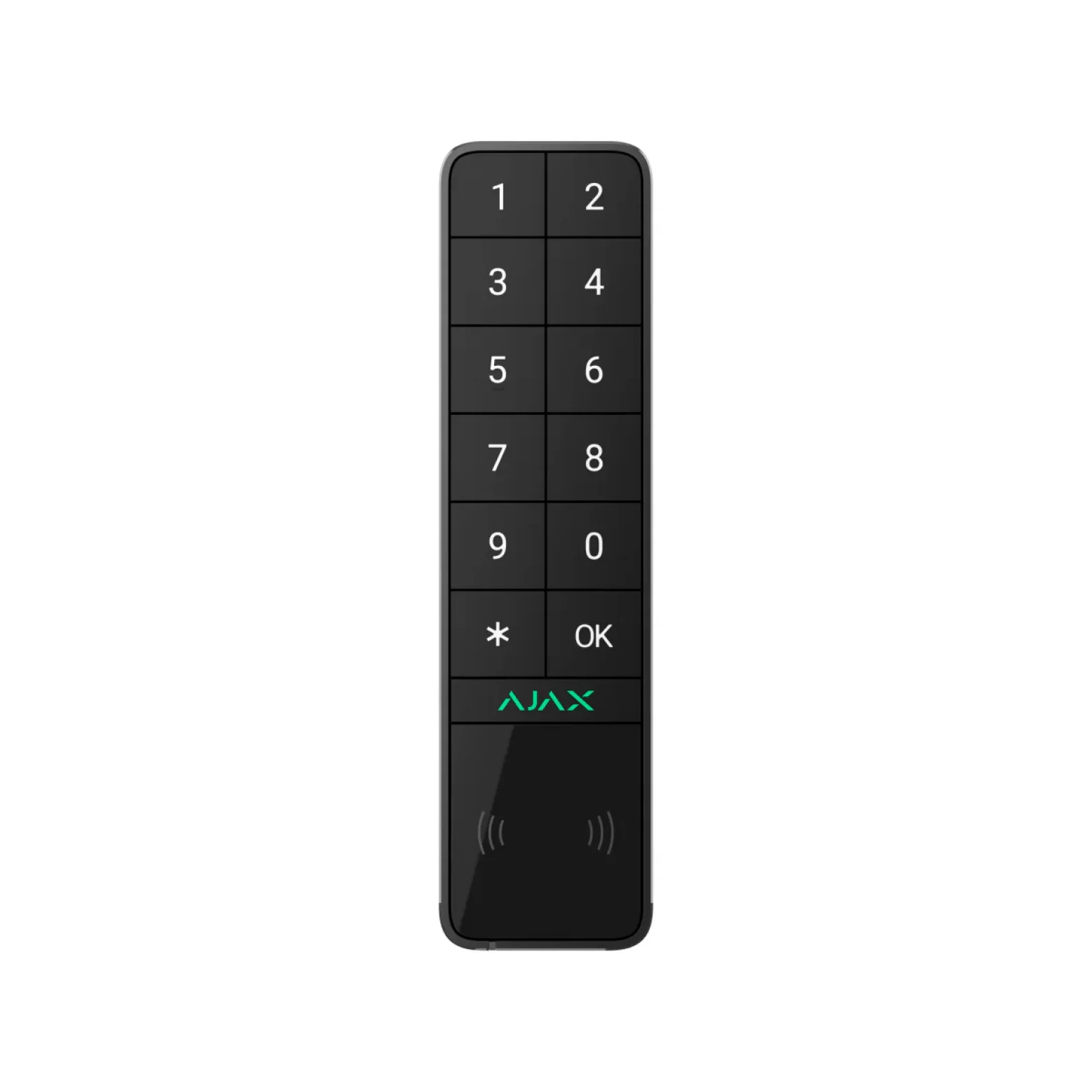 AJAX KeyPad Outdoor Jeweller sans fil avec DESFire et lecteur de cartes BLE Noir AJAX KeyPad Outdoor Jeweller sans fil avec DESFire et lecteur de cartes BLE Noir