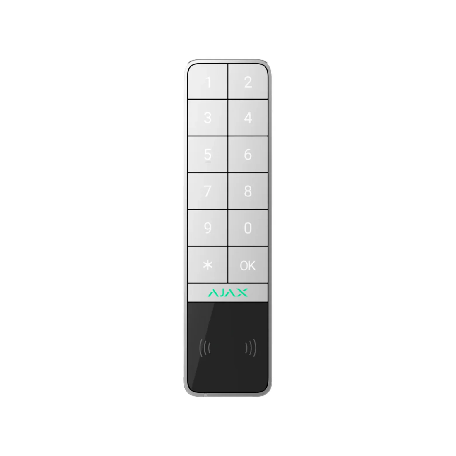 AJAX KeyPad Outdoor Bijoutier sans fil avec DESFire et lecteur de carte BLE Blanc AJAX KeyPad Outdoor Bijoutier sans fil avec DESFire et lecteur de carte BLE Blanc