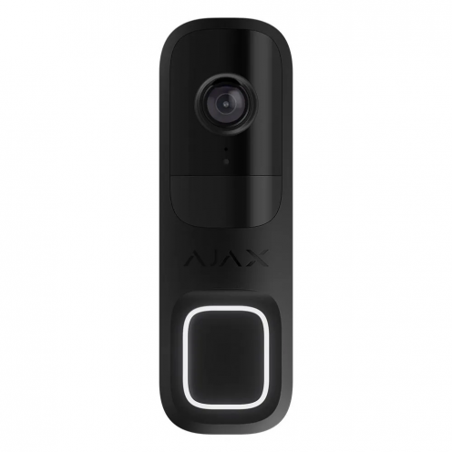 AJAX Doorbell Telecamera da 4 MP con sensore AI e PIR integrati Nero AJAX Doorbell Telecamera da 4 MP con sensore AI e PIR integrati Nero