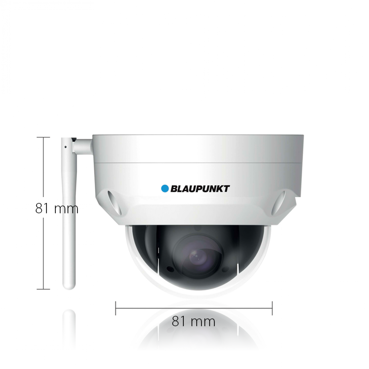 Câmara Blaupunkt VIO-DP20 2 Megapixel WLAN FullHD PTZ Dome