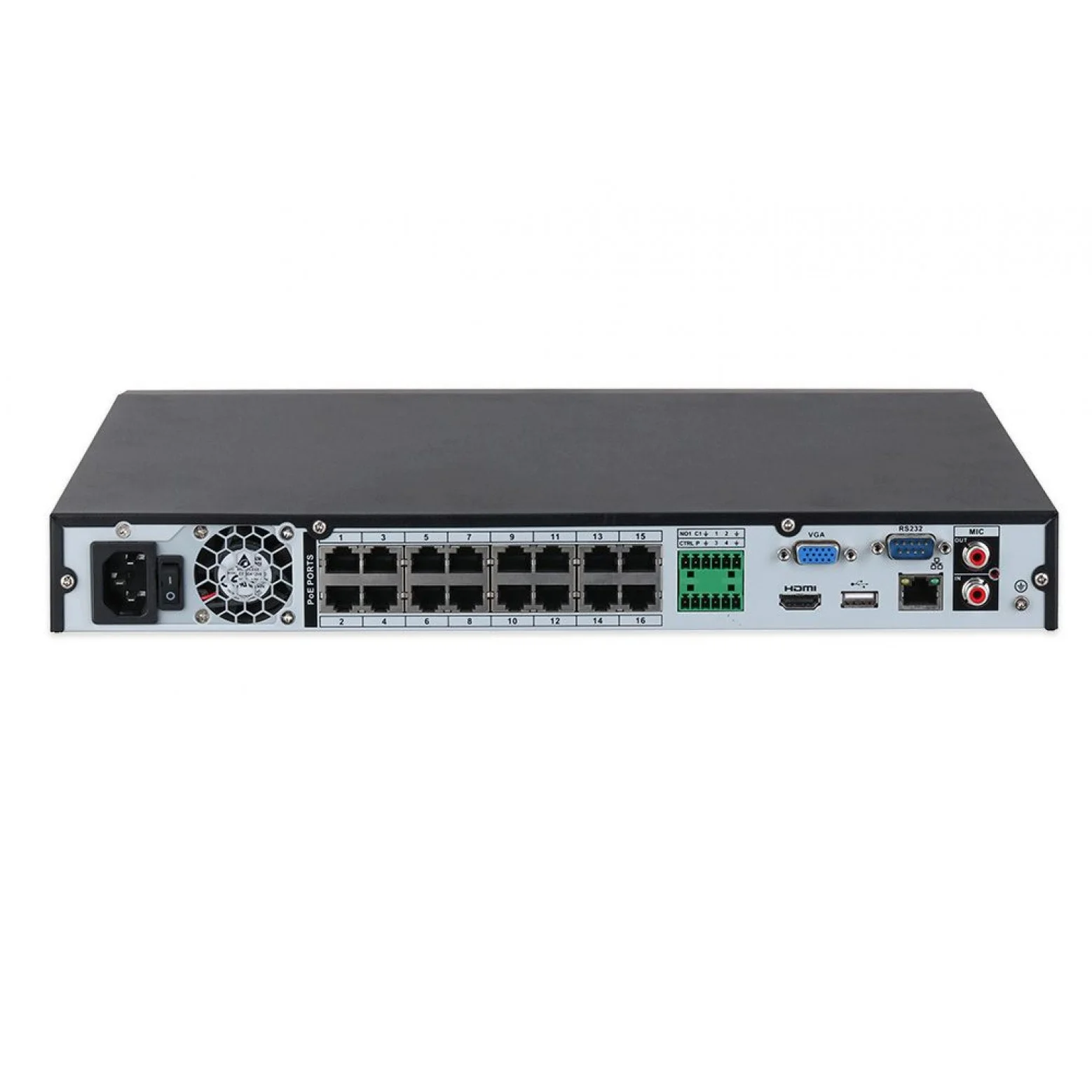 Dahua NVR5216-16P-EI - WizSense - Grabador de vídeo en red - 16x PoE - 16 cámaras IP Dahua NVR5216-16P-EI - WizSense - Grabador de vídeo en red - 16x PoE - 16 cámaras IP