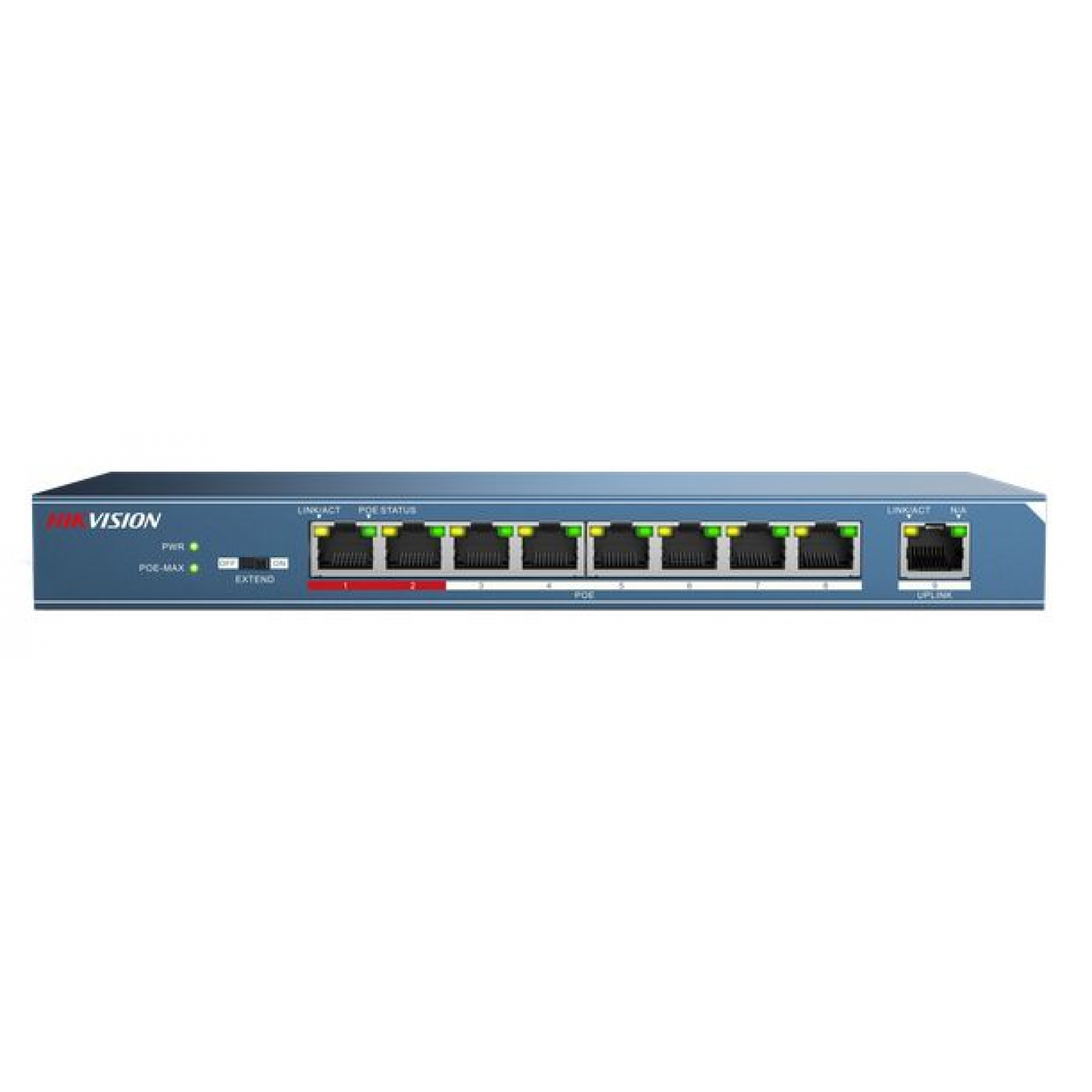 Hikvision DS-3E0109P-E Network Switch 8 PoE Ports, 250meter PoE Range