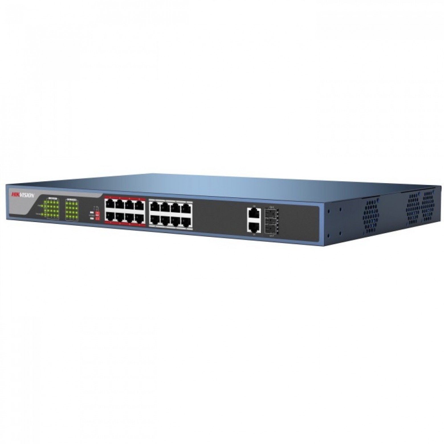 Hikvision DS-3E0318P-E/M(B) L2 PoE switch 16 kanaals