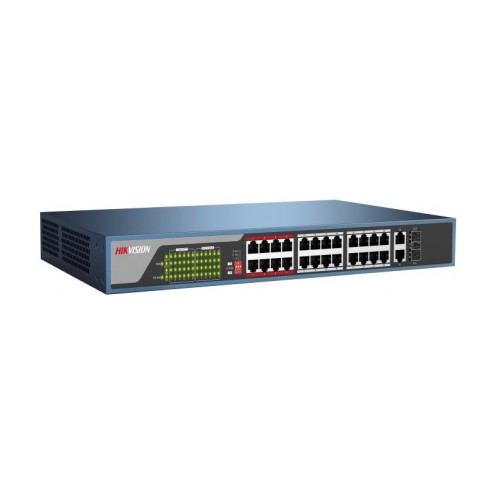 Hikvision DS-3E0326P-E Netwerk Switch 24 PoE poorten 250meter PoE bereik