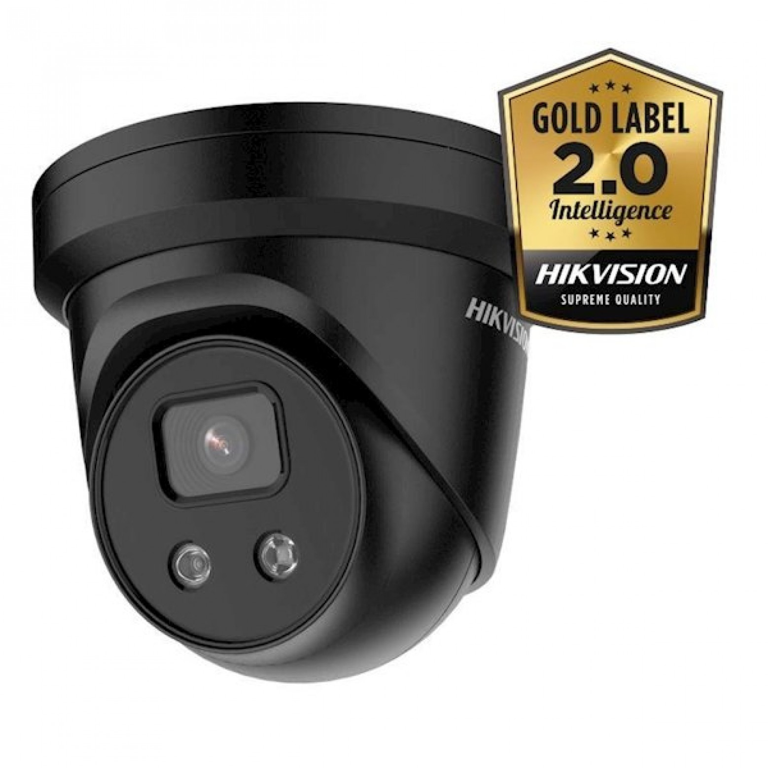 Hikvision, DS-2CD2346G2-IU, Zwart, 4MP, 30m IR, WDR, Ultra Low Light met ingebouwde microfoon