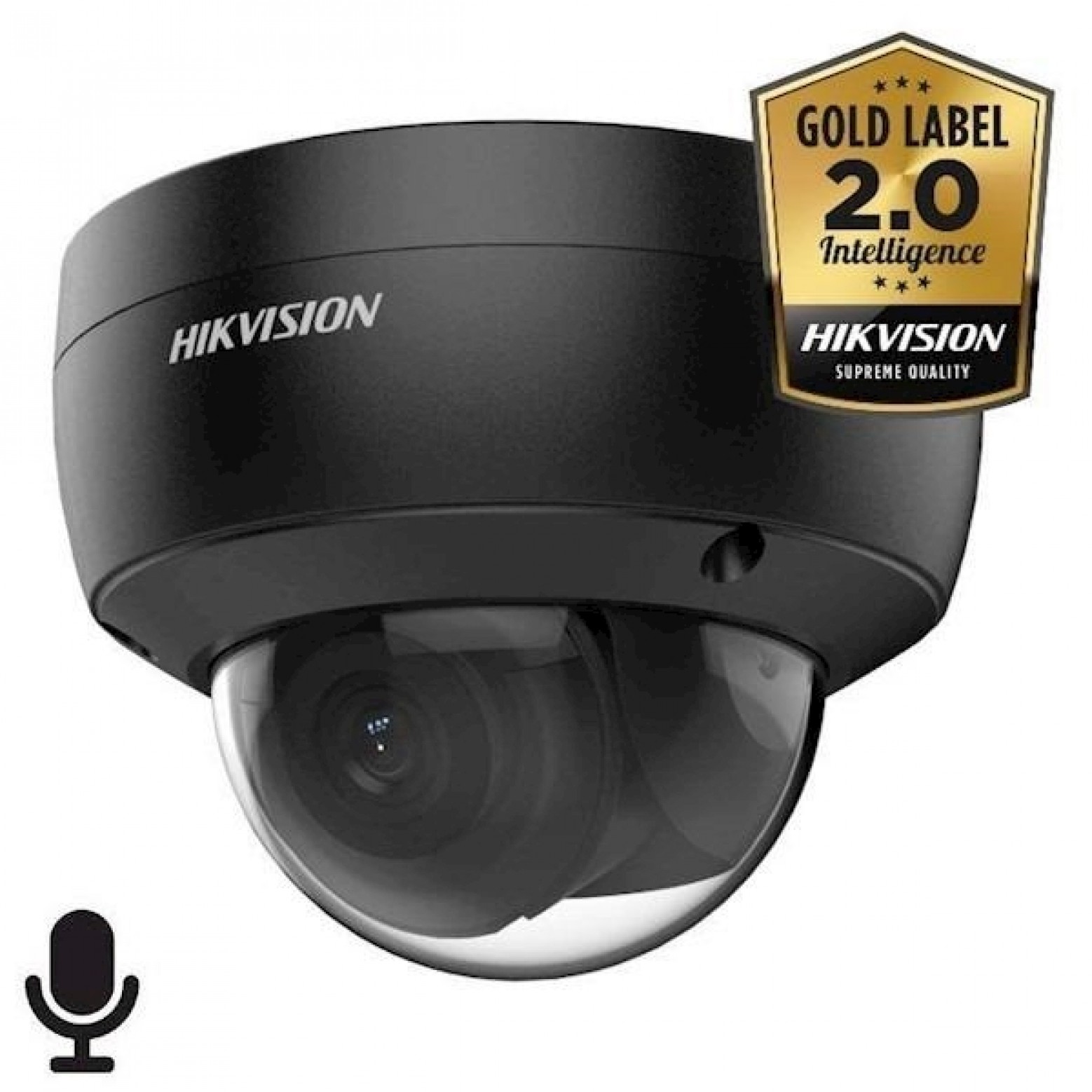 Hikvision DS-2CD2146G2-ISU, 4MP, Microfoon en Speaker aansluiting, 30m IR, WDR, Ultra Low Light zwart