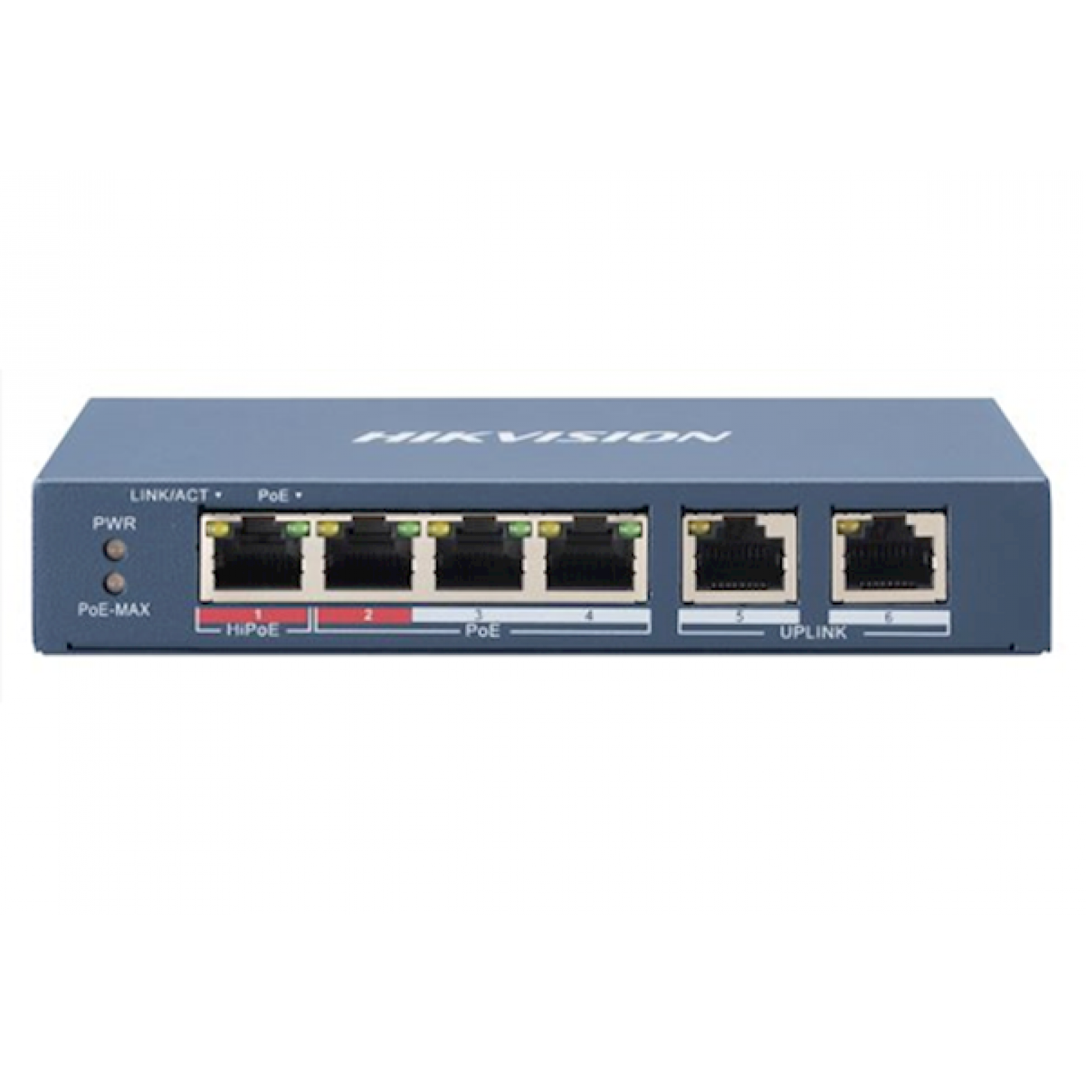 Hikvision DS-3E0106HP-E PoE switch, 1x High PoE, 3x PoE, 100M Unmanaged