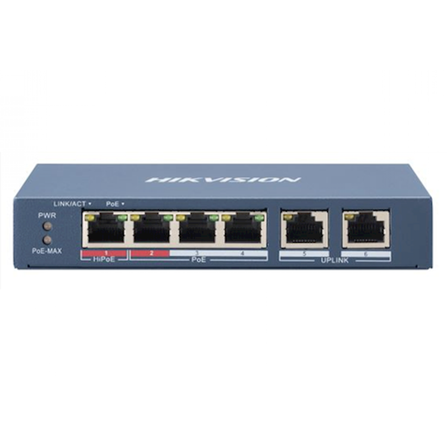 Hikvision DS-3E0106HP-E switch PoE, 1x High PoE, 3x PoE, 100M Unmanaged