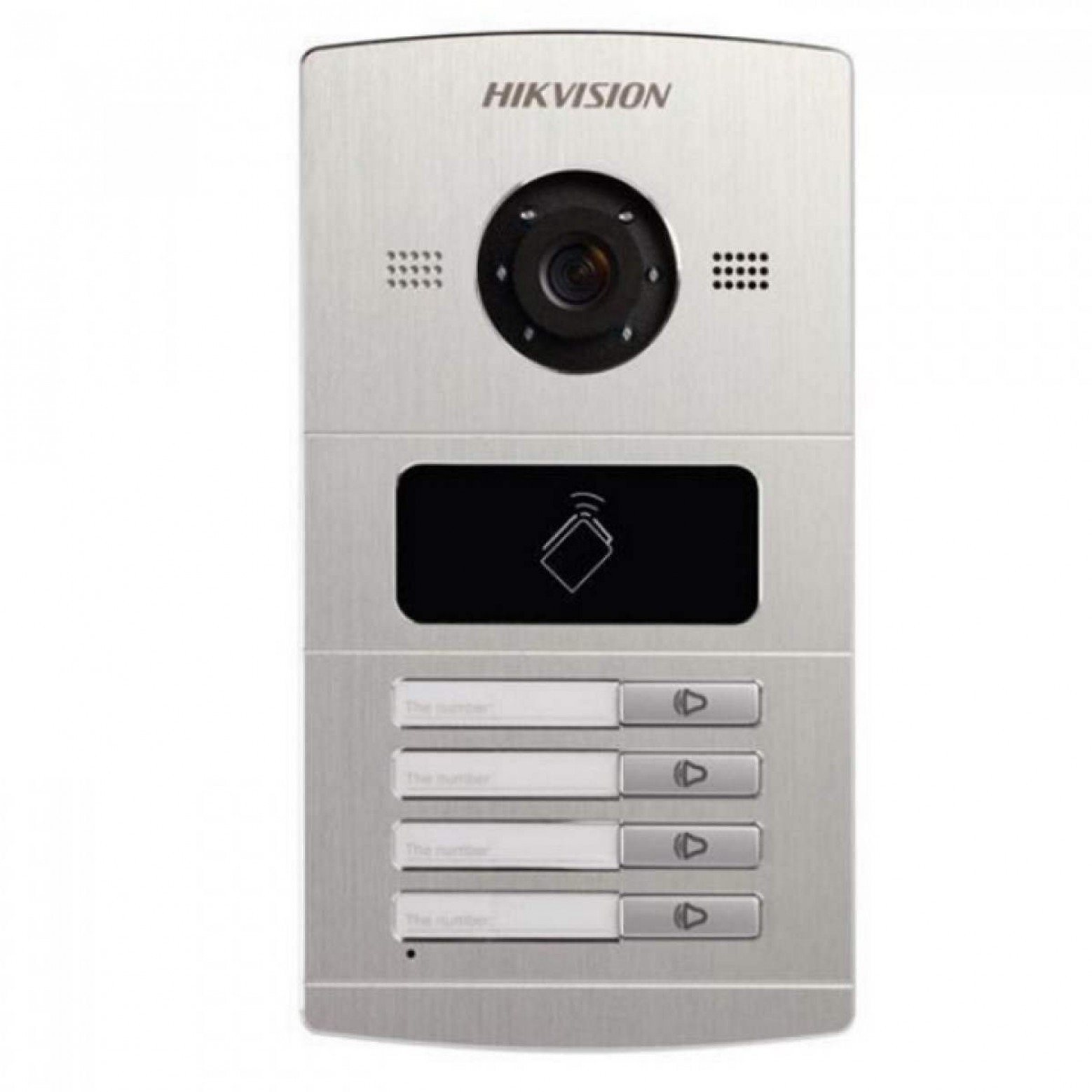 Hikvision DS-KV8402-IM Buitenpost met 4 bellen en IR verlichting
