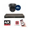 Hikvision Camera Set - 4x Colorvu 3.0 - Turret - 8MP (4K) - Audio y micrófono - IP - Negro