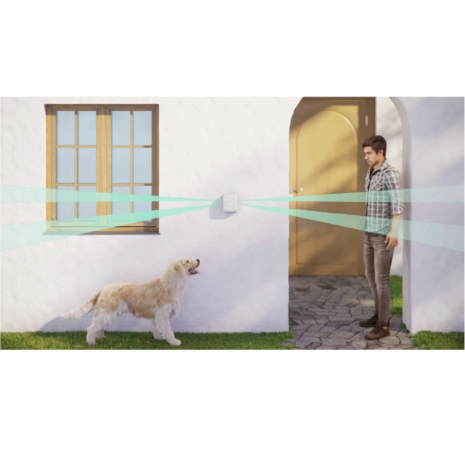 AJAX Draadloze DualCurtain Outdoor Gordijnsensor 