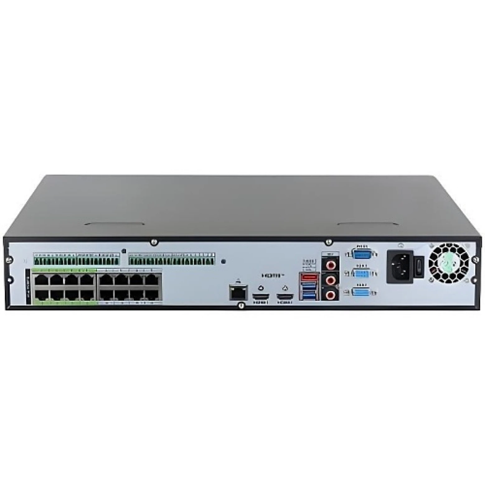 Dahua DHI-NVR5416-16P-XI – 16-kanaals WizMind AI-NVR met 16× PoE, AcuPick en Gezichtsherkenning