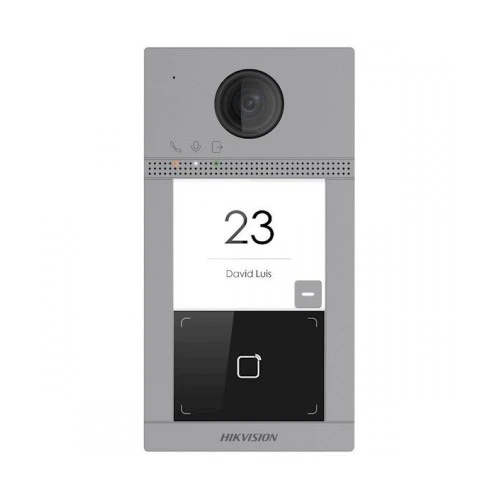 Hikvision DS-KV8113-WME1, 1 beldrukker, IR verlichting intercom Hikvision DS-KV8113-WME1, 1 beldrukker, IR verlichting intercom