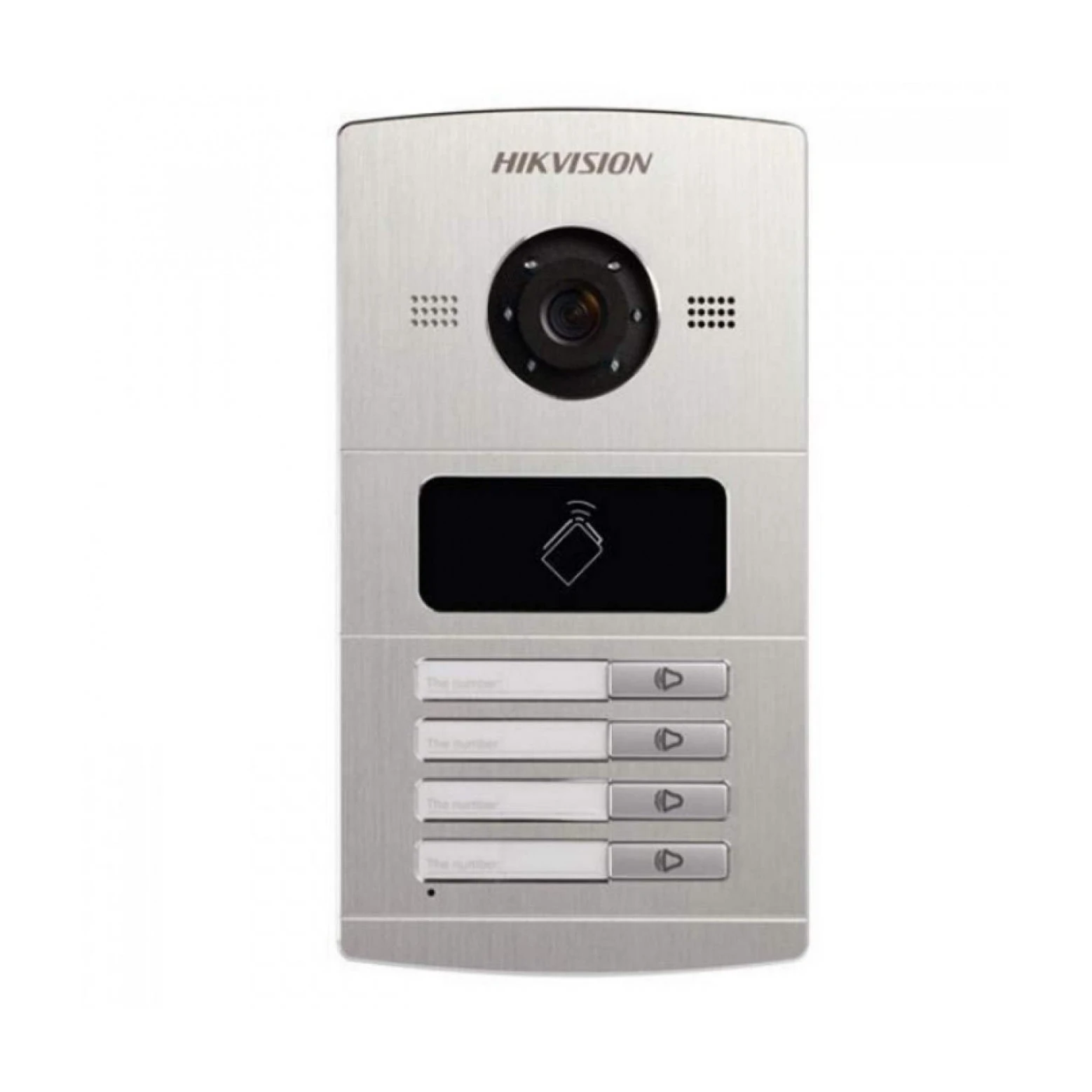 Hikvision DS-KV8402-IM Buitenpost met 4 bellen en IR verlichting
