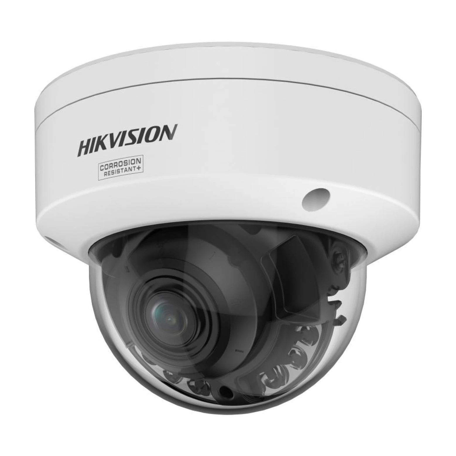 Hikvision - DS-2CD2767G3T-LIZSY - AcuSense - ColorVu Hybrid - Varifocal (2.8-12mm) - Dome - 6MP - IP - Wit