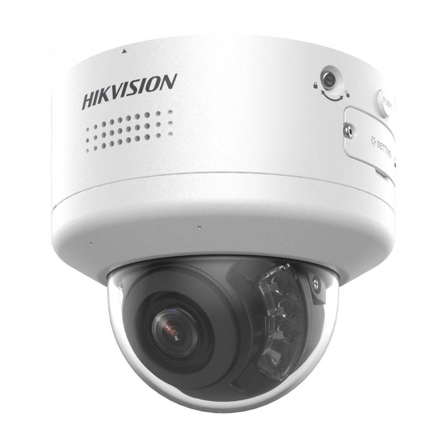 Hikvision DS-2CD2787G2H-LIPTRZ2U/SL - 8MP - ColorVu - PTRZ - Vandaal Dome - 2.8-12mm - Motorzoomlens - Wit