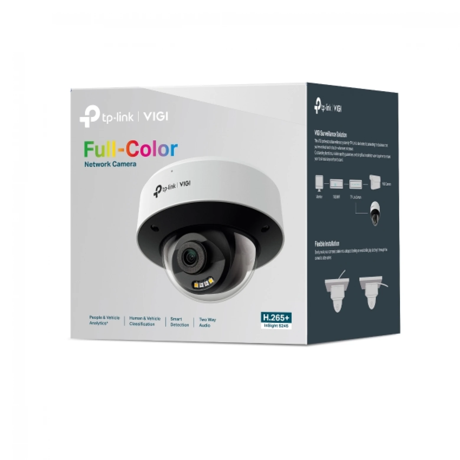 VIGI By TP-link - InSight S245 - 4MP - Full Color - AI - Dome - met Actieve Afschrikking - Wit