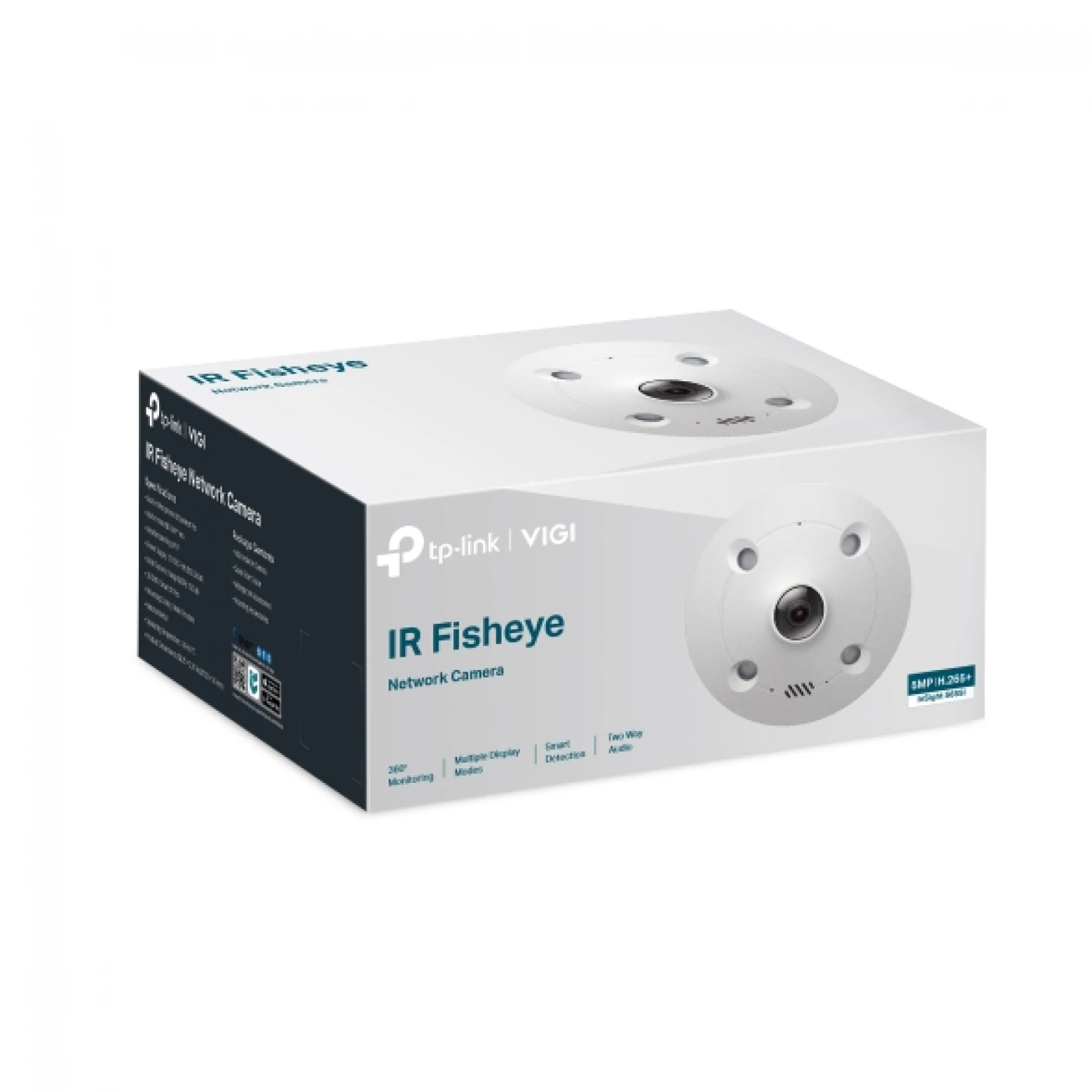 VIGI By TP-link - InSight S655I - 5MP - 360 graden - IR - AI - FishEye - IP Camera - Wit