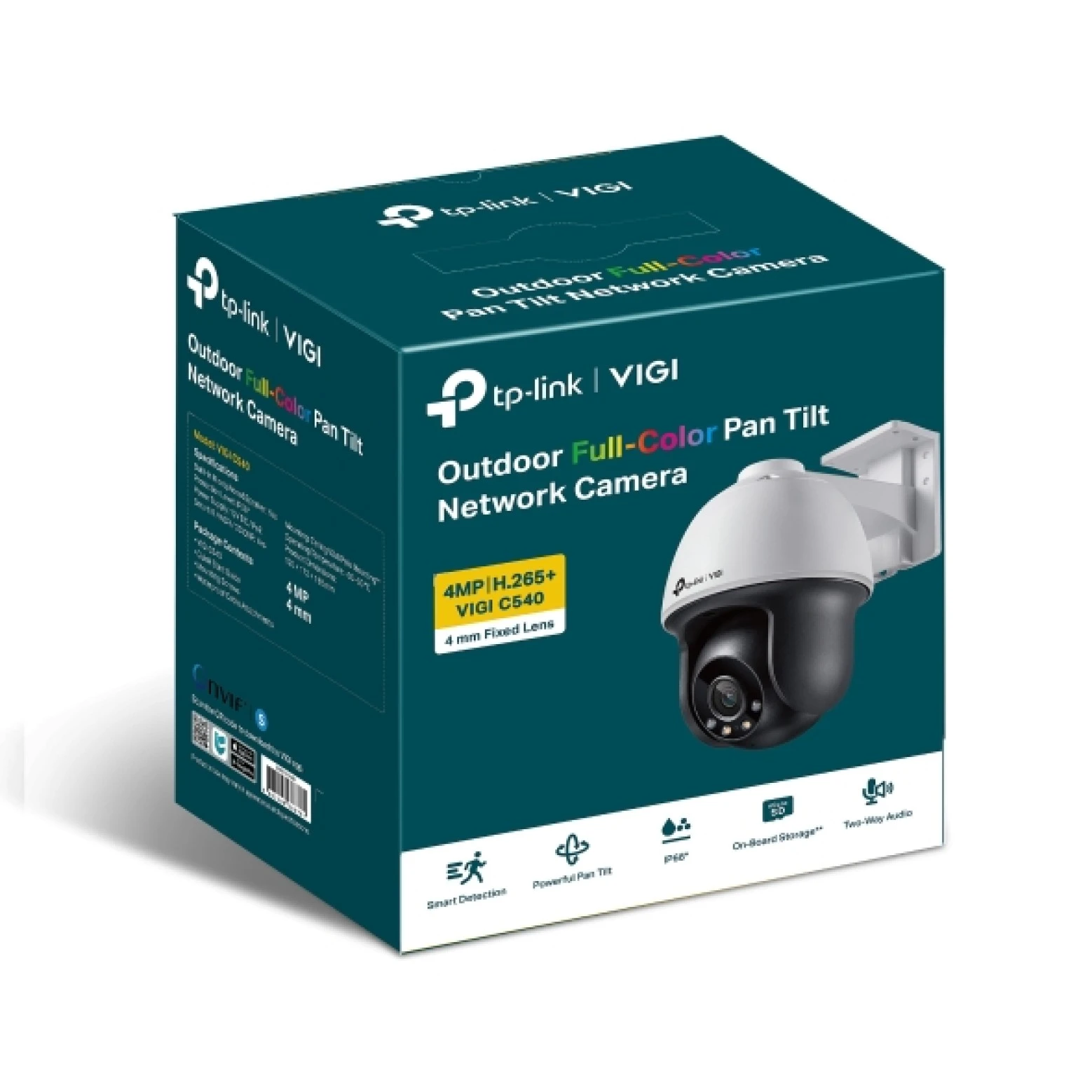 VIGI By TP-link - C540SI - 4MP - ColorPro - Pan Tilt Camera - Wit