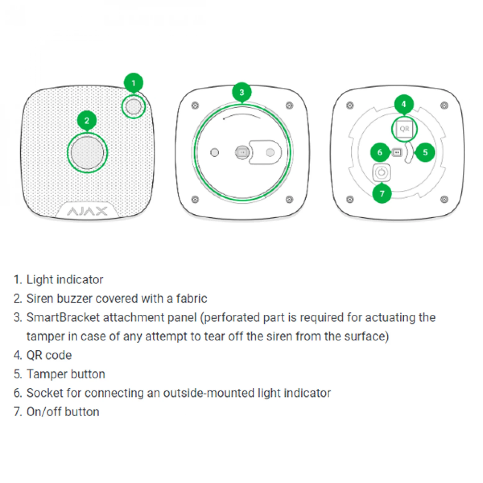 AJAX HomeSiren binnensirene draadloos