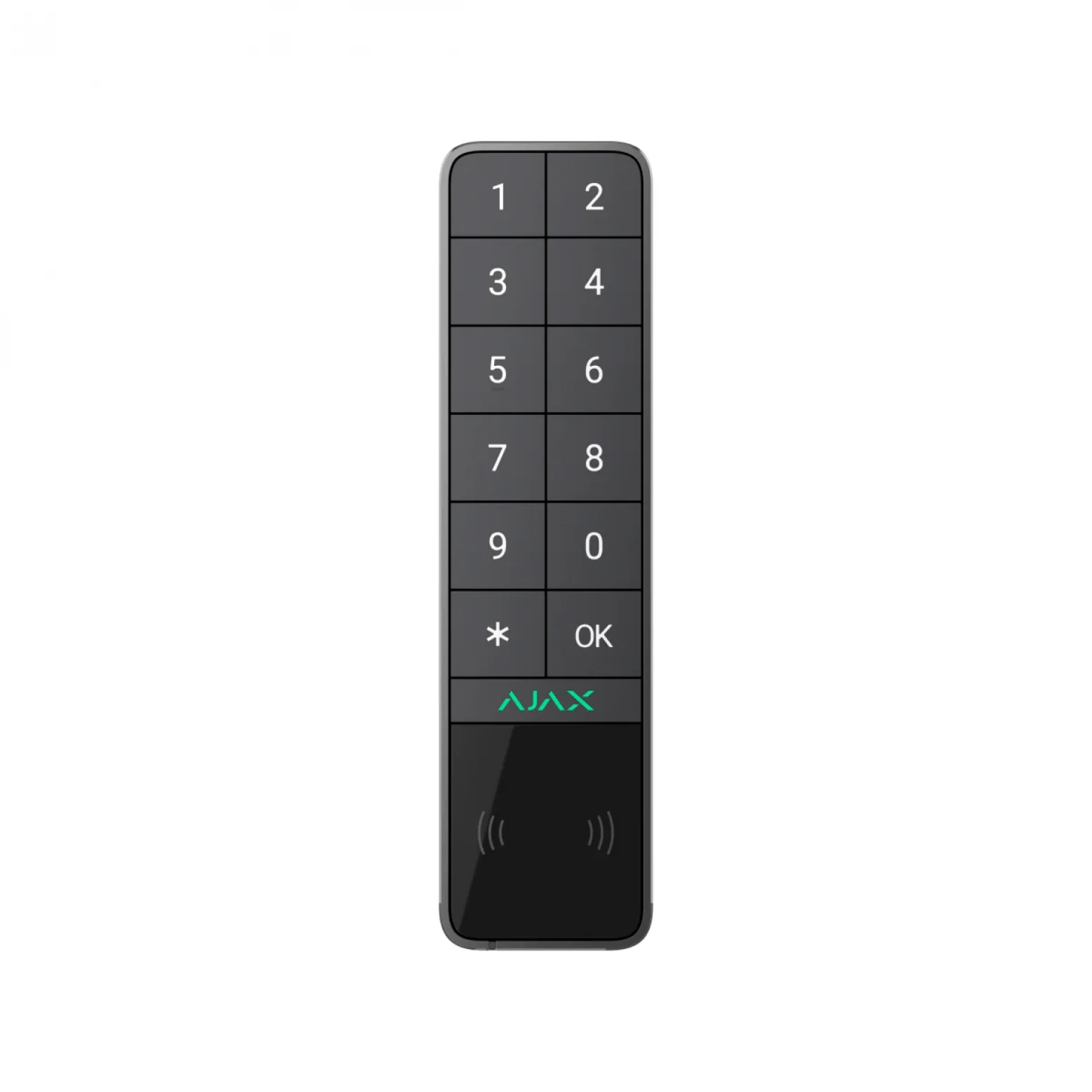 AJAX KeyPad Outdoor Jeweller draadloos Met DESFire en BLE kaartlezer Antracietgrijs