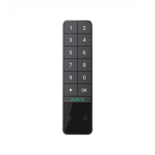 AJAX KeyPad Outdoor Jeweller draadloos Met DESFire en BLE kaartlezer Antracietgrijs