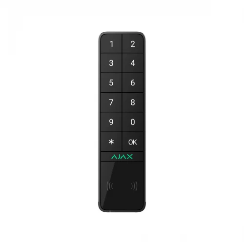 AJAX KeyPad Outdoor Jeweller draadloos Met DESFire en BLE kaartlezer Zwart