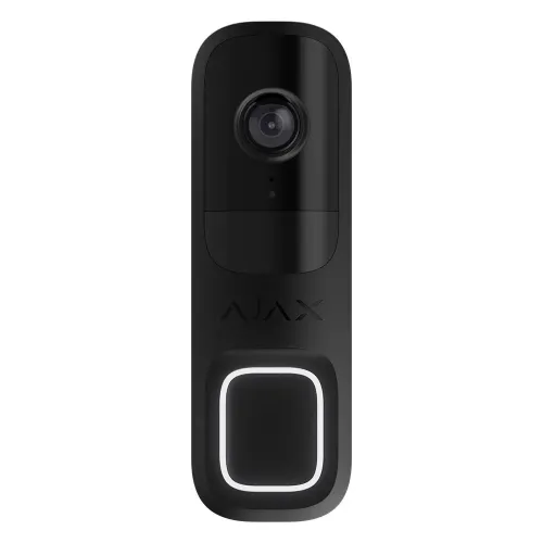 AJAX Deurbel 4 MP Camera met ingebouwde AI en PIR Sensor Zwart