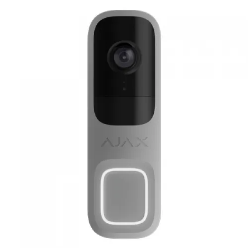 AJAX Deurbel 4 MP Camera met ingebouwde AI en PIR Sensor Grijs
