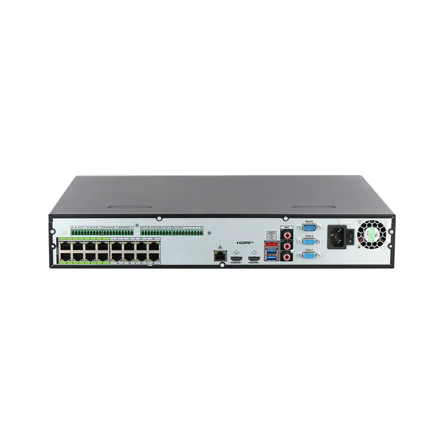Dahua NVR5432-16HP-XI/Pro – 32-kanaals WizMind Pro AI-NVR met 16× PoE, WizSeek & AcuPick