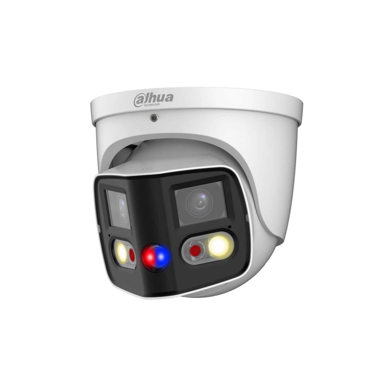 Dahua IPC-PDW3849P-A180-AS-PV - WizSense - Panorama 180° graden- Tioc - Full color - Dual-Lens - Turret - 8Mp - Wit