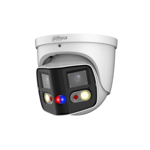 Dahua IPC-PDW3849P-A180-AS-PV - WizSense - Panorama 180° graden- Tioc - Full color - Dual-Lens - Turret - 8Mp - Wit