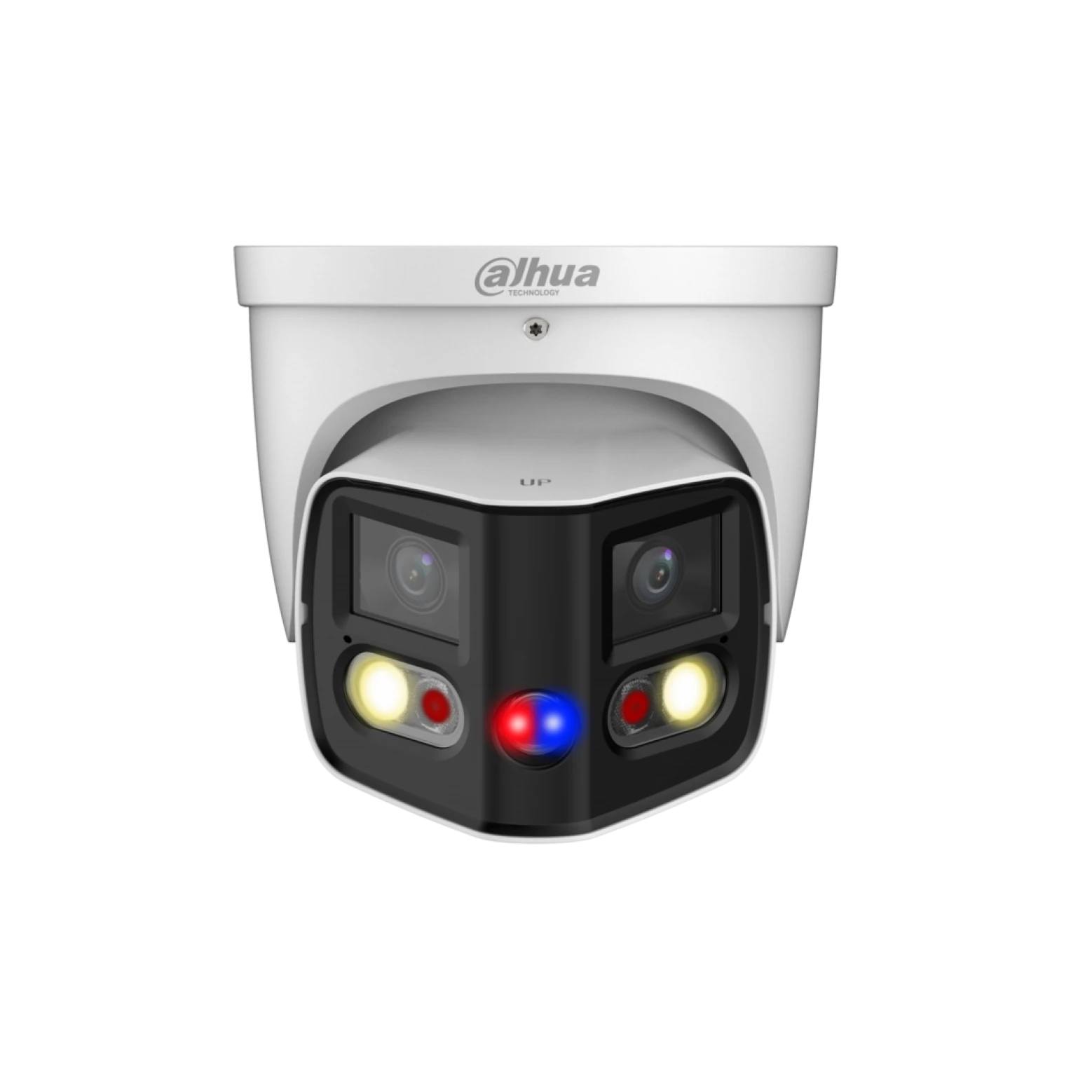 Dahua IPC-PDW3849P-A180-AS-PV - WizSense - Panorama 180° graden- Tioc - Full color - Dual-Lens - Turret - 8Mp - Wit