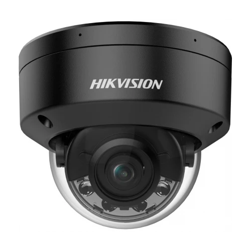 Hikvision - DS-2CD2187G2H-LISU - ColorVu Hybrid - AcuSense - Dome - 8MP - IP - Zwart