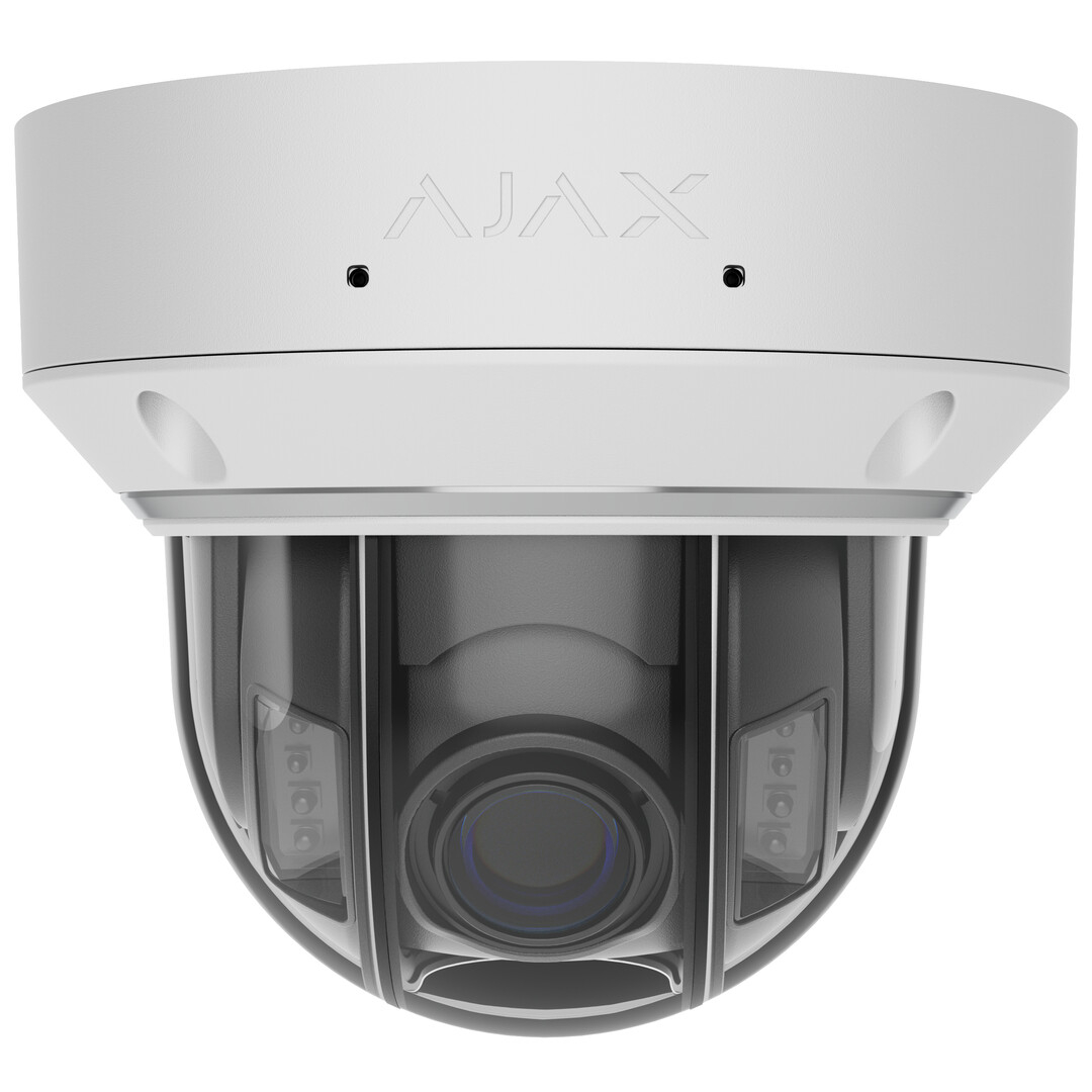 Ajax Systems - Dome - Varifocal 2.8-12mm - 8 Megapixel - IP Camera - Hybride Verlichting - Wit