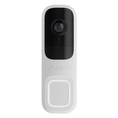 AJAX Deurbel 4 MP Camera met ingebouwde AI en PIR Sensor Wit