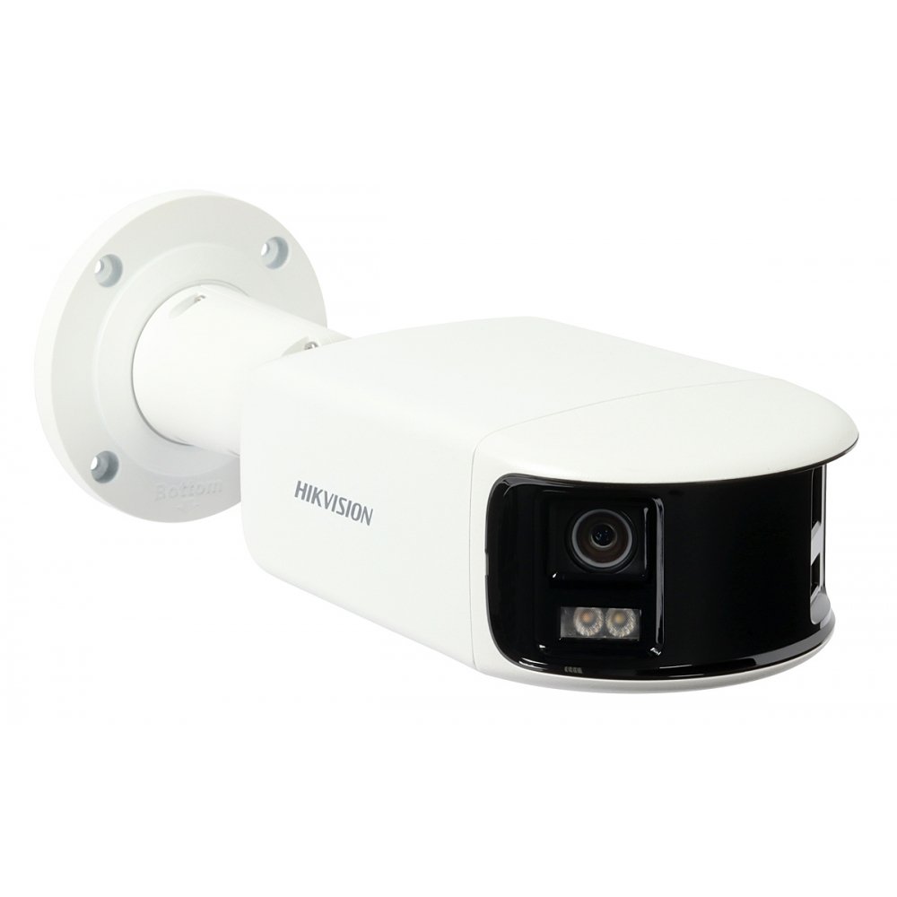 Hikvision DS-2CD2T47G2P-LSU/SL - ColorVu Hybrid - Acusense - Bullet - 4MP - 2.8mm Lens - 180 Graden Panorama - IP - Wit