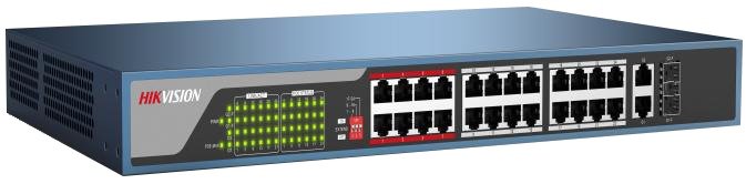 Hikvision DS-3E0326P-E Netwerk Switch 24 PoE poorten 250meter PoE bereik